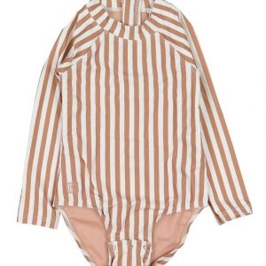 Liewood Badedragt - Baby - Maxime - UV40+ - Stripe Tuscany Rose/