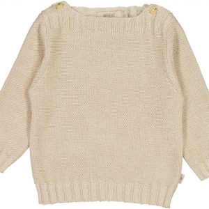 Mingo baby strik pullover, Fossil, Wheat