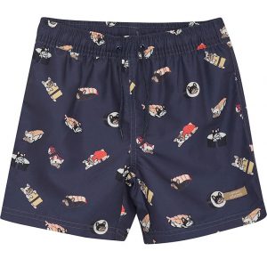 Minymo Badeshorts - Blue Nights m. Bulldogs