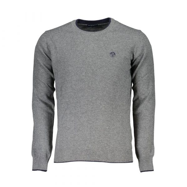 North Sails Eco-Conscious Gray Crew Neck Sweater