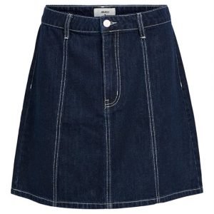 Object - Lea Gemme Mw Denim Skirt - Mørkeblå