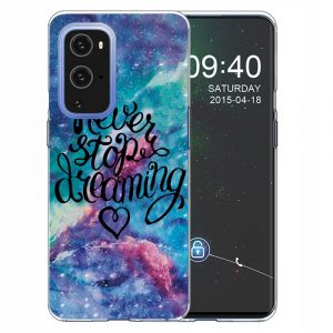 OnePlus 9 - Gummi cover i Printet Design - Stop ikke med at drømme