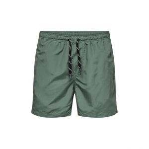 ONLY & SONS Badeshorts i Castor Gray til herre