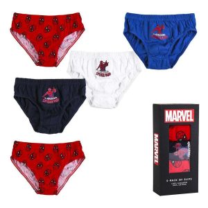 Pakke med boxershorts Spider-Man 5 enheder Multifarvet 6-8 år