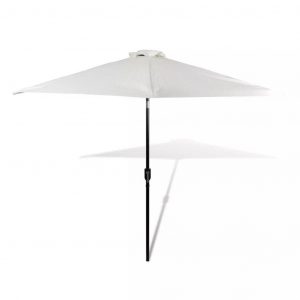 Parasol sandhvid 3 m stålstang