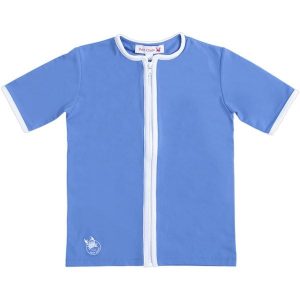 Petit Crabe Cornflower Salo Zipper Badebluse - Str. 3-4 år