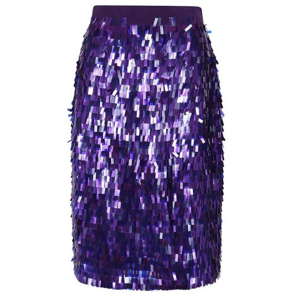 Pinko Purple Polyester Skirt