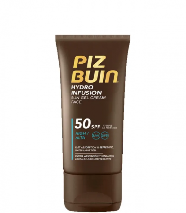 Piz Buin Hydro Infusion Sun Gel Cream SPF50, 50 ml.