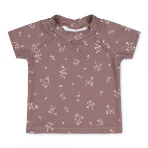 Sasha swim t-shirt - Secret garden cocoa