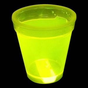 Selvlysende uv neon kop gul - 350 ml