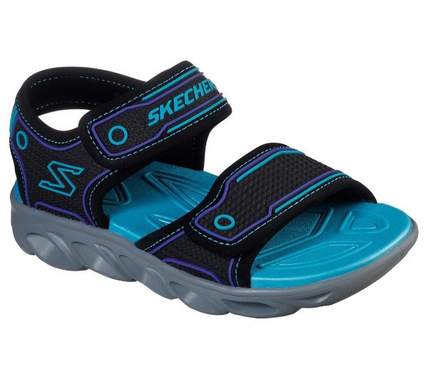 Skechers, sandal m/lys, 48-0167 - Sort/turkis - 31