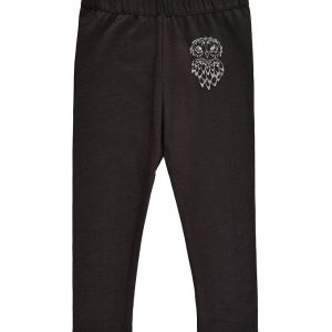 Soft Gallery Leggings - SGBaby Paula - Owl - Jet Black