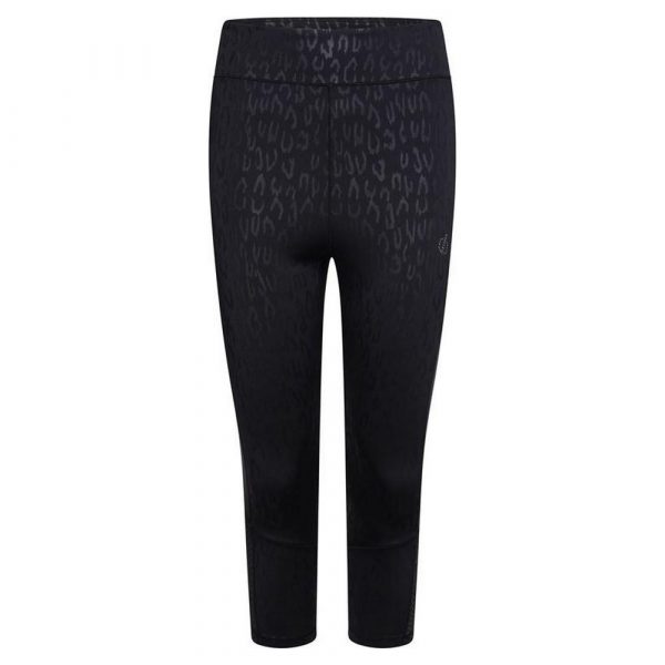 Sport leggings til kvinder Dare 2b Shine Bright 3/4 Sort 36