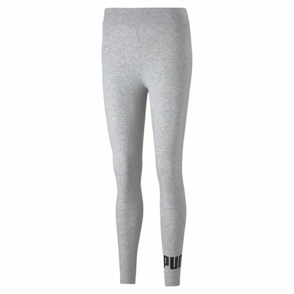 Sport leggings til kvinder Puma Essentials Logo Lysegrå M