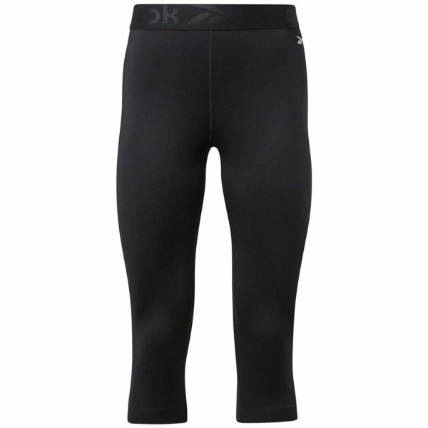 Sport leggings til kvinder Reebok Capri Night Sort XS