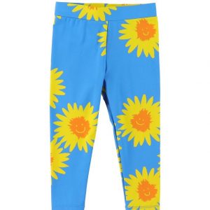 Stella McCartney Kids Badeleggings - UV50+ - Blå m. Gul