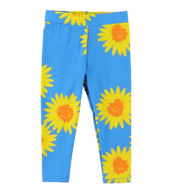 Stella McCartney Kids Badeleggings - UV50+ - Blå m. Gul