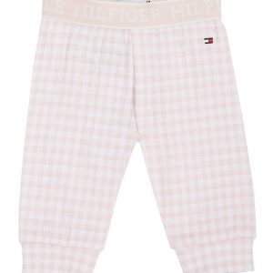 Tommy Hilfiger Leggings - Gingham - White/Pink Check