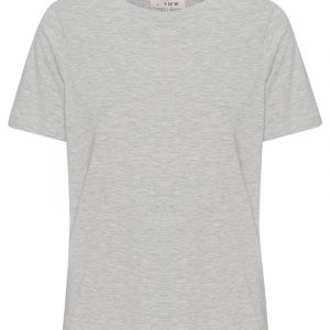 A-View - T-shirt - Stabil Top s/s - Light Grey Melange