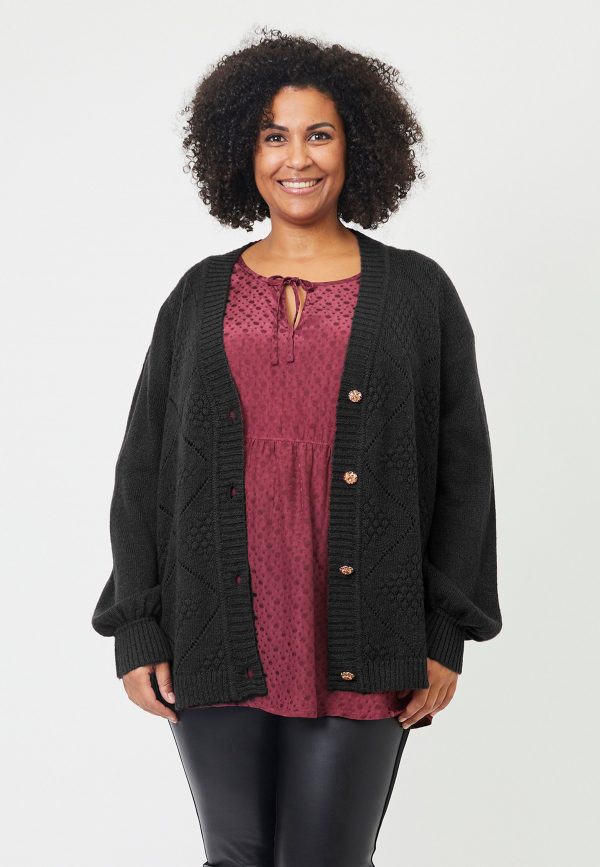 Adia - Cardigan - Adaddison - Black - S/42-44