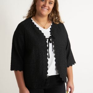 Adia - Cardigan - Adbecca - Black - Xs/38-40