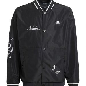 adidas Performance Cardigan - J Bluv Q3 Wvjkt - Sort/Hvid