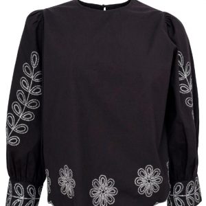 Black Colour Bluse - Daisy - Black