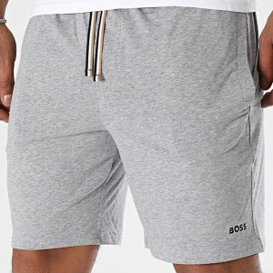 BOSS shorts m. logo i grå til herre