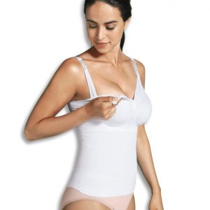 Carriwell ammetop med shapewear, hvid - Carriwell - Lingerie - Buump