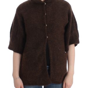 Cavalli Elegant Short Sleeved Brown Cardigan