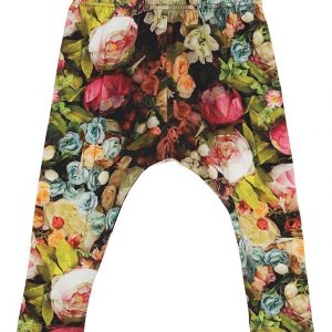 Christina Rohde Leggings - Baby - Sort m. Blomster