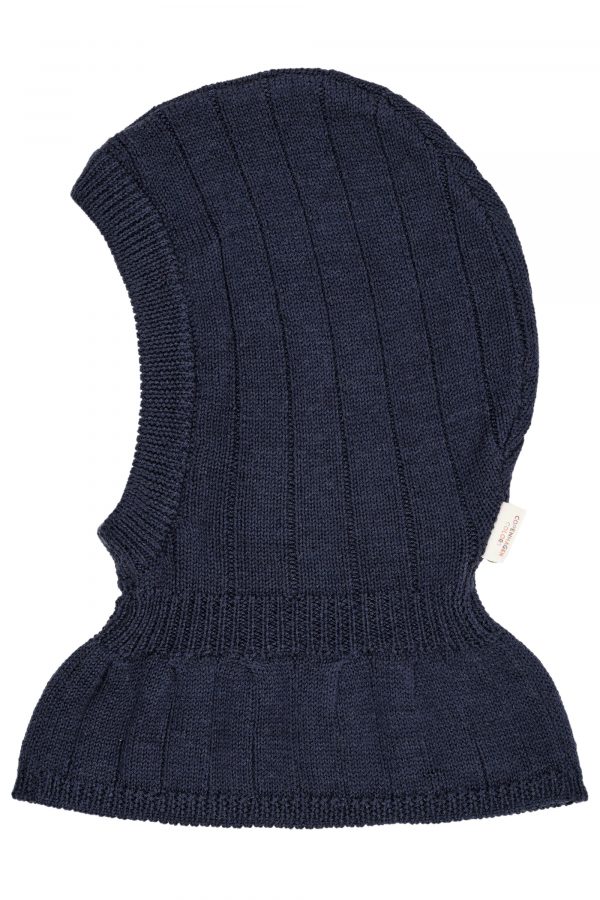 Copenhagen Colors Elefanthue i Merino Rib - Navy - 48-50/ 9 mdr.- 3 år