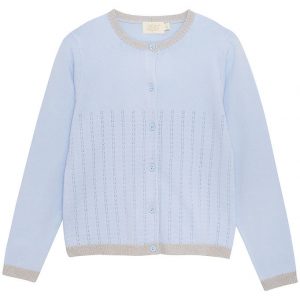 Creamie Cardigan - Pointelle - Xenon Blue