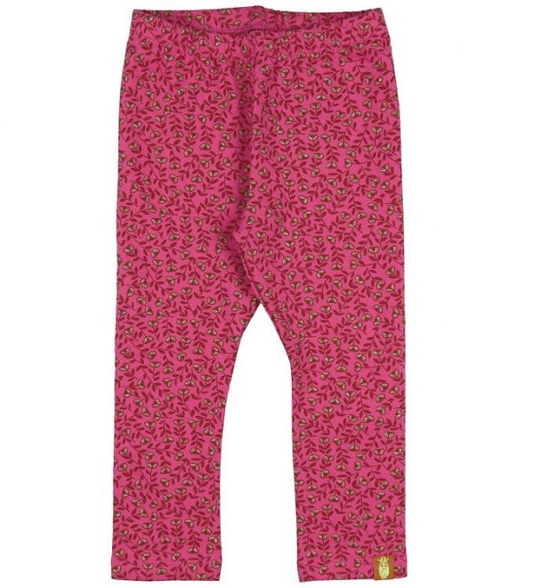 Danefæ Leggings - DaneAndrea - Pink m. Blomster