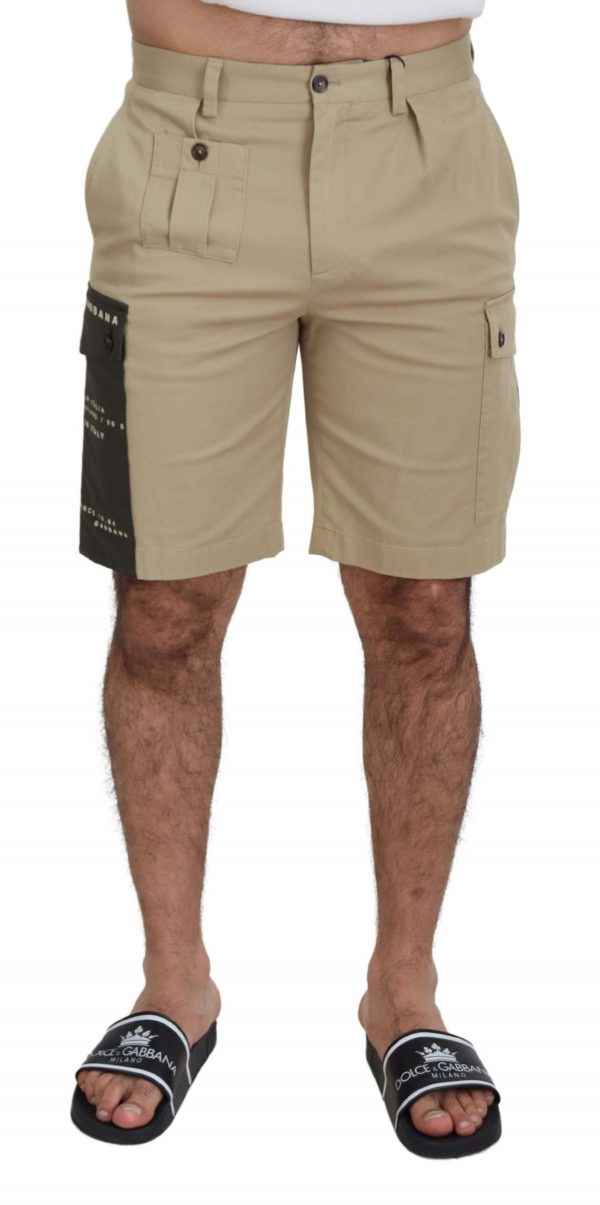 Dolce & Gabbana Beige Bomuld Bermuda Shorts