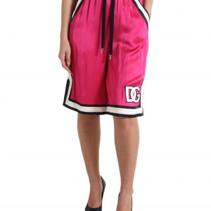 Dolce & Gabbana Chic Pink High Waist Jersey Shorts