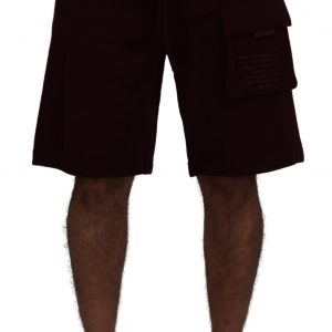 Dolce & Gabbana Maroon Bermuda Shorts