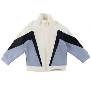 Emporio Armani Cardigan - Offwhite/Blå