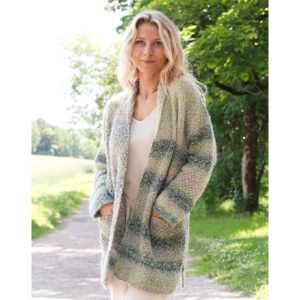 Forest Whispers by DROPS Design - Cardigan Strikkeopskrift str. S - XX - Small