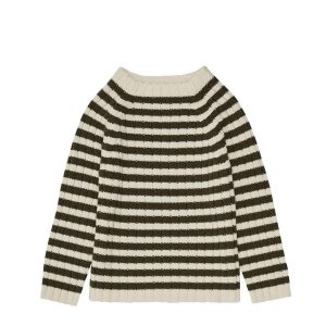 FUB | Uld strik sweater, stribet