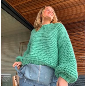 FunkyChunkySweater af Lykke Strik - Garnpakke til FunkyChunkySweater S - X-Small