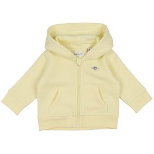 GANT Cardigan - Shield Zip - Vanilla Yellow