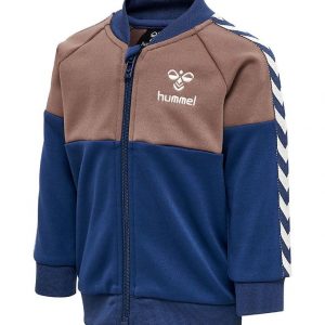 Hummel Cardigan - hmlOlek - Sargasso Sea m. Brun