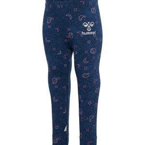 Hummel Leggings - hmlFia - Sargasso Sea m. Sølvglimmer