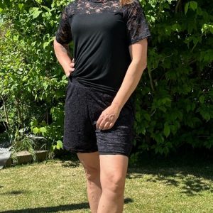 Isa Lace Shorts Black XS