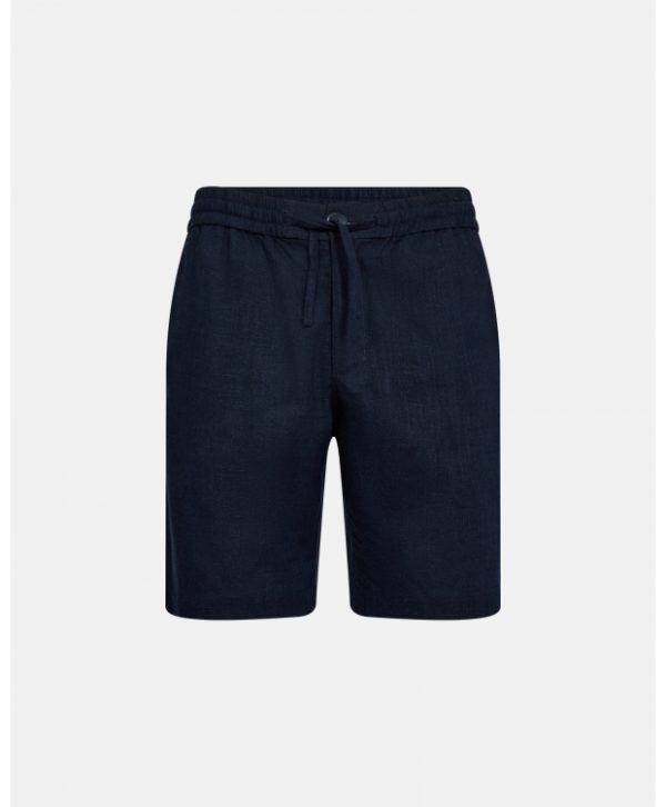 JBS of Denmark hør/bambusviskose shorts i navy til herre