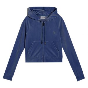 Juicy Couture Cardigan - Robertson - Velour - Blue Depths