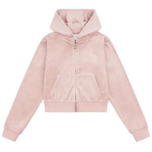 Juicy Couture Cardigan - Tonal - Velour - Adobe Rose