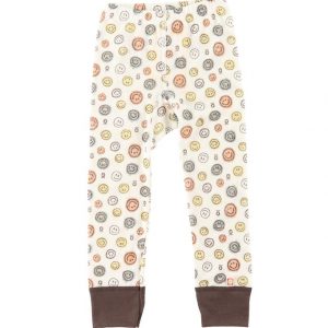 Katvig Leggings - Uld - Hvid m. Smiley