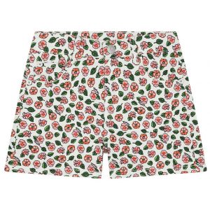 Kenzo Shorts - Denim - Ivory/Rosa m. Blomster